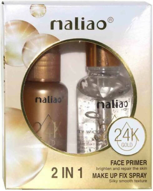 Maliao 24K Gold 2 In1 Face Primer And Makeup Fix Spray | Grocsy