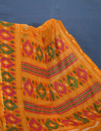 Shades Of Orange Floral Design Semi Chanderi Saree By Gayathri Reddy Designer Studio | Grocsy