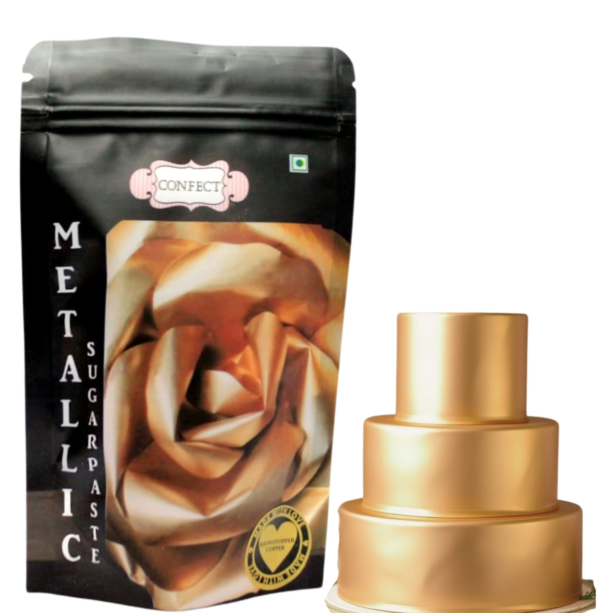 Confect Champagne Gold | Edible Sugar Paste | Grocsy