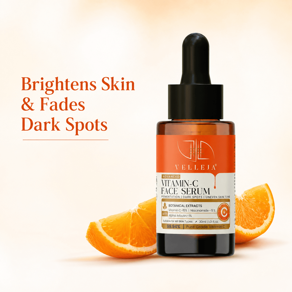 Velleja 15% Vitamin C Brightening Serum | Advanced Dark Spot & Pigmentation Corrector | Grocsy