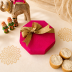 SweeDesi Meetha Ghewar - 1 Pc Hamper Pink | Grocsy