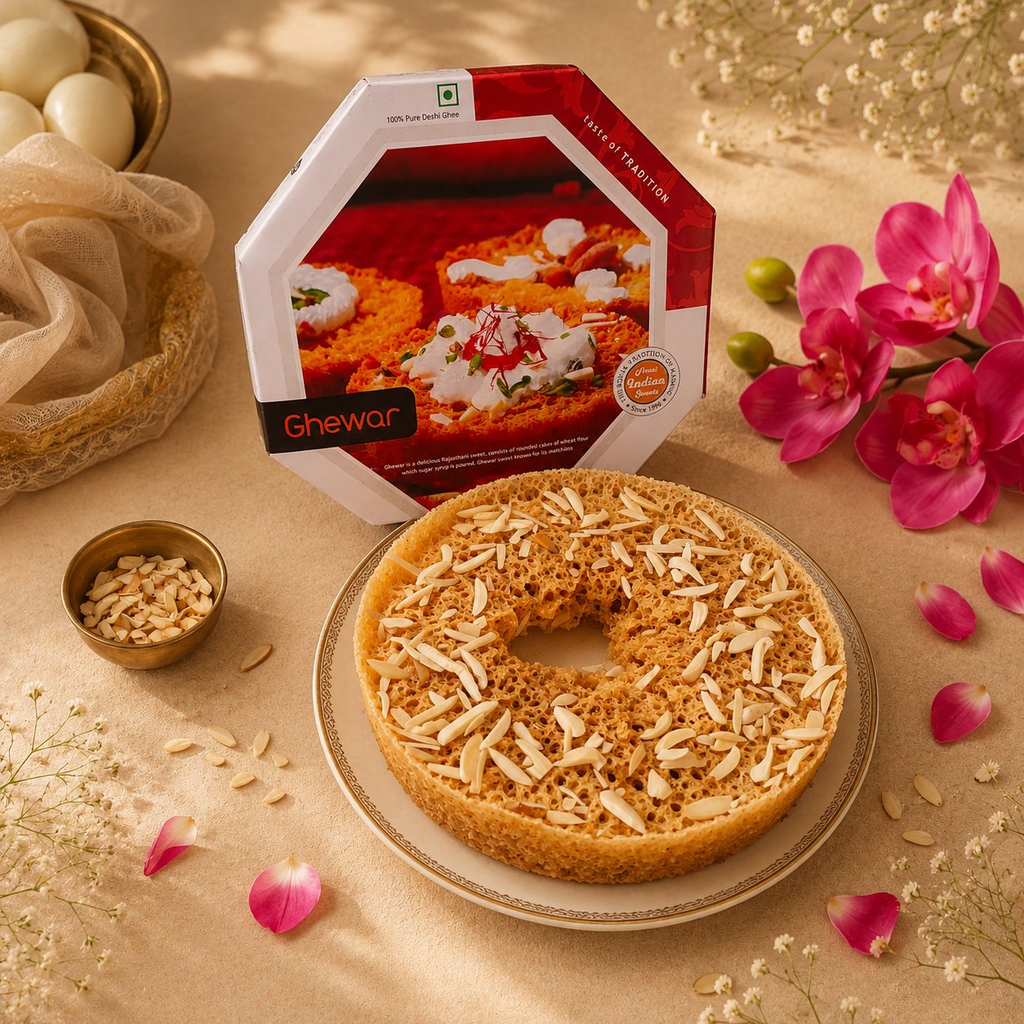 SweeDesi Meetha Ghewar - 1Pc | Grocsy