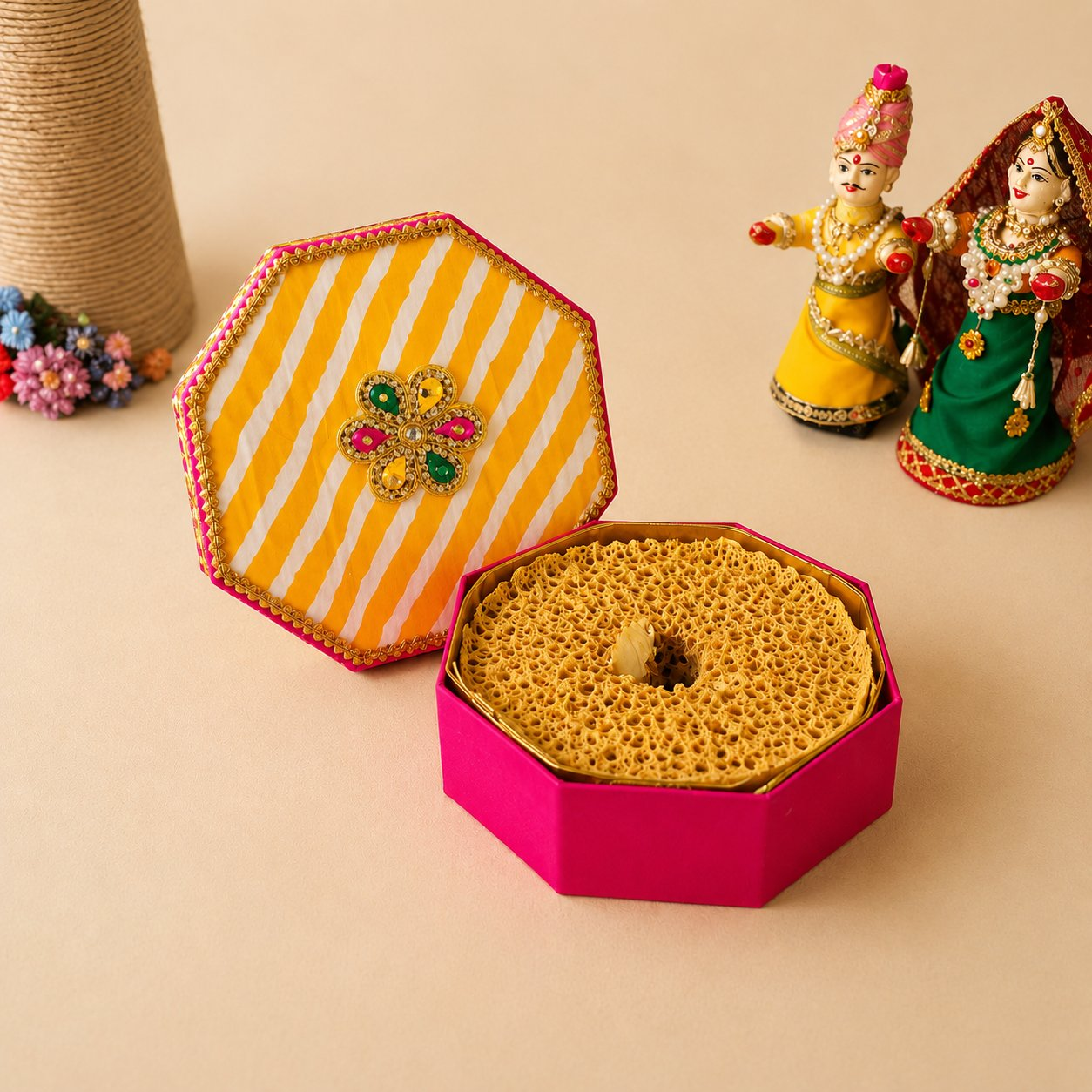 SweeDesi Ghewar Hamper 2 | Grocsy