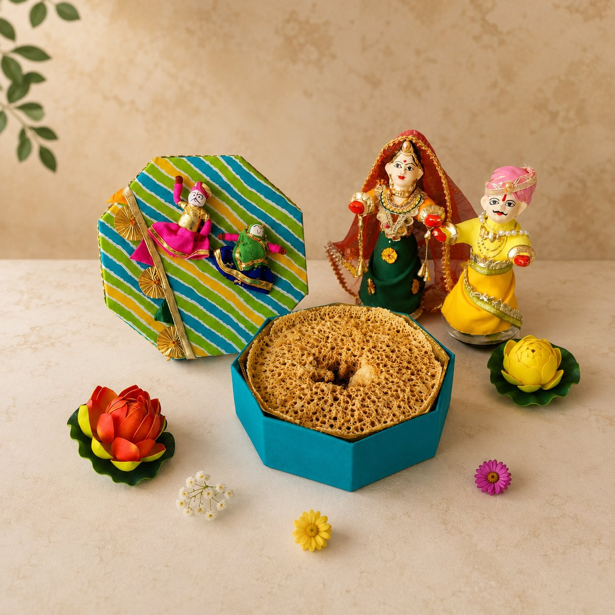 SweeDesi Ghewar Hamper 1 | Grocsy