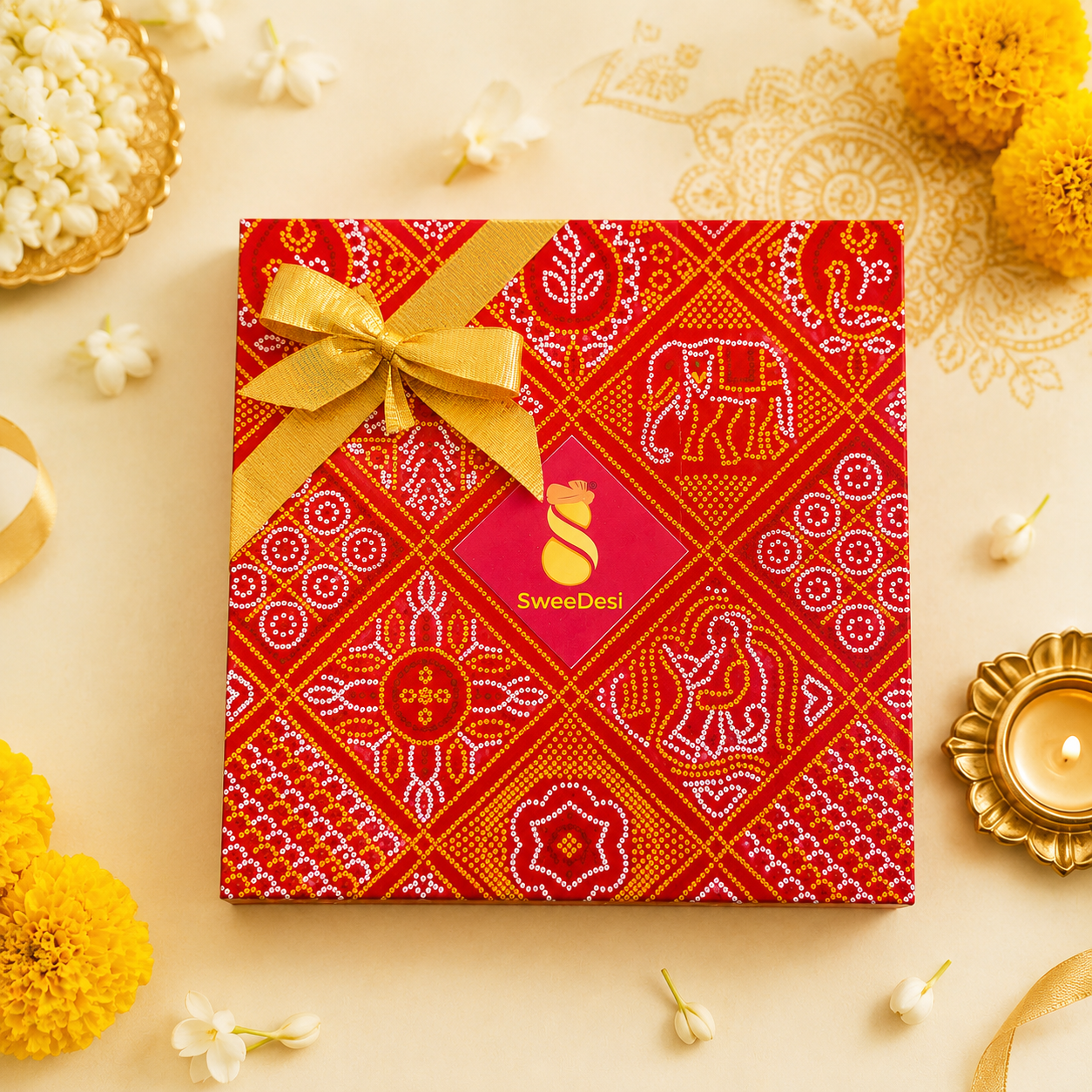 SweeDesi Royal Ghewar Hamper | Grocsy