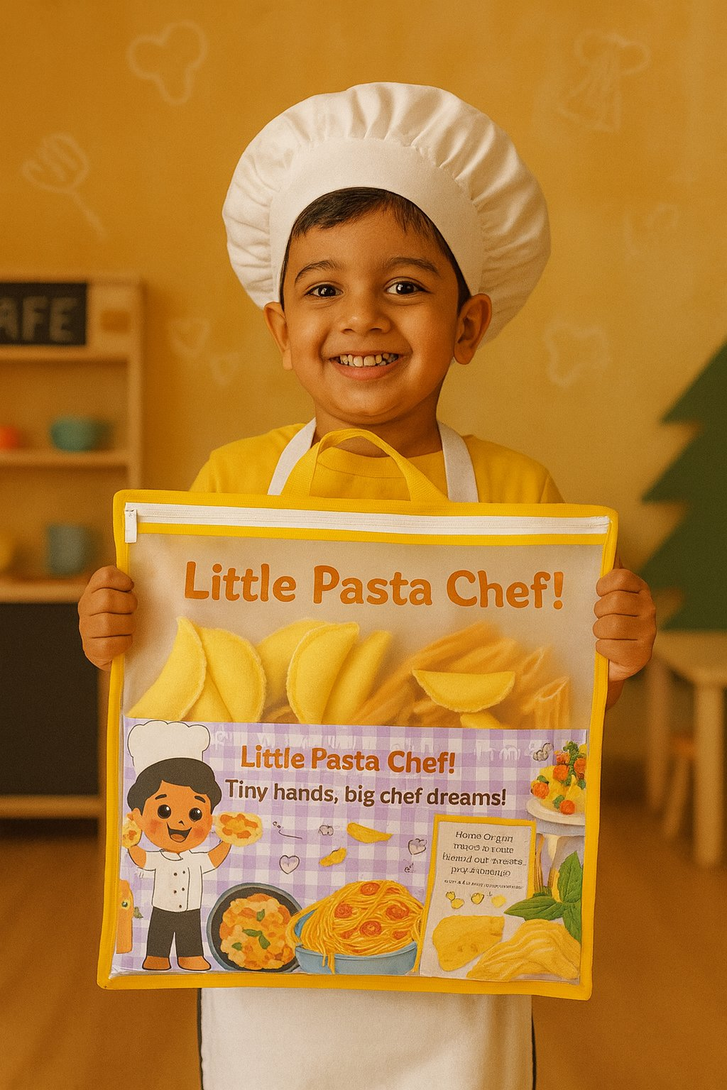 The Small Wonderland Pretend Play Fabric Pasta Set-60 Pieces-Realistic looking kids play food toys | Grocsy