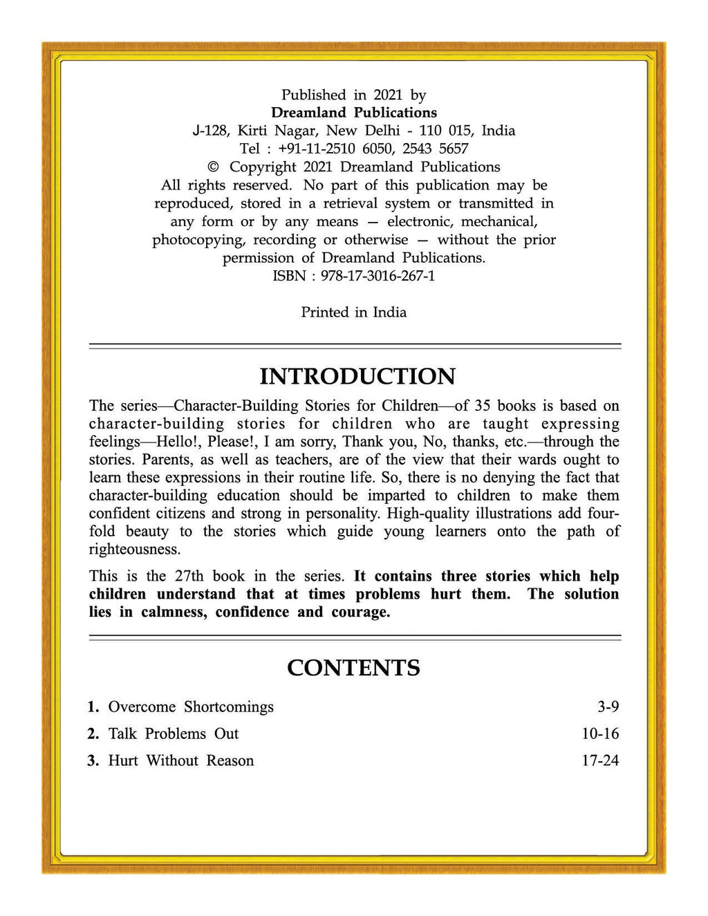 Dreamland Publications Character Building - Hurt: Children Story Books | Grocsy