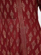 Cheera Angrakha All Over Butta Foil Printed Kurta With Beautiful Border Design | Grocsy