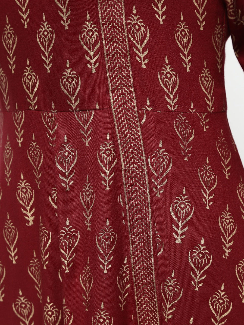 Cheera Angrakha All Over Butta Foil Printed Kurta With Beautiful Border Design | Grocsy
