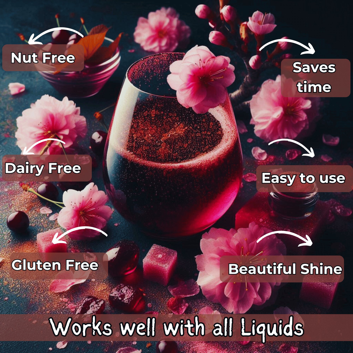 Confect Cherry Blossom Pink | Edible Luster Dust | Grocsy