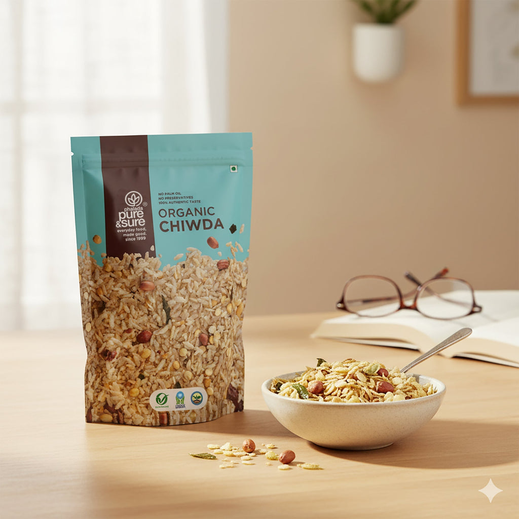 Pure & Sure Organic Chiwda | Grocsy