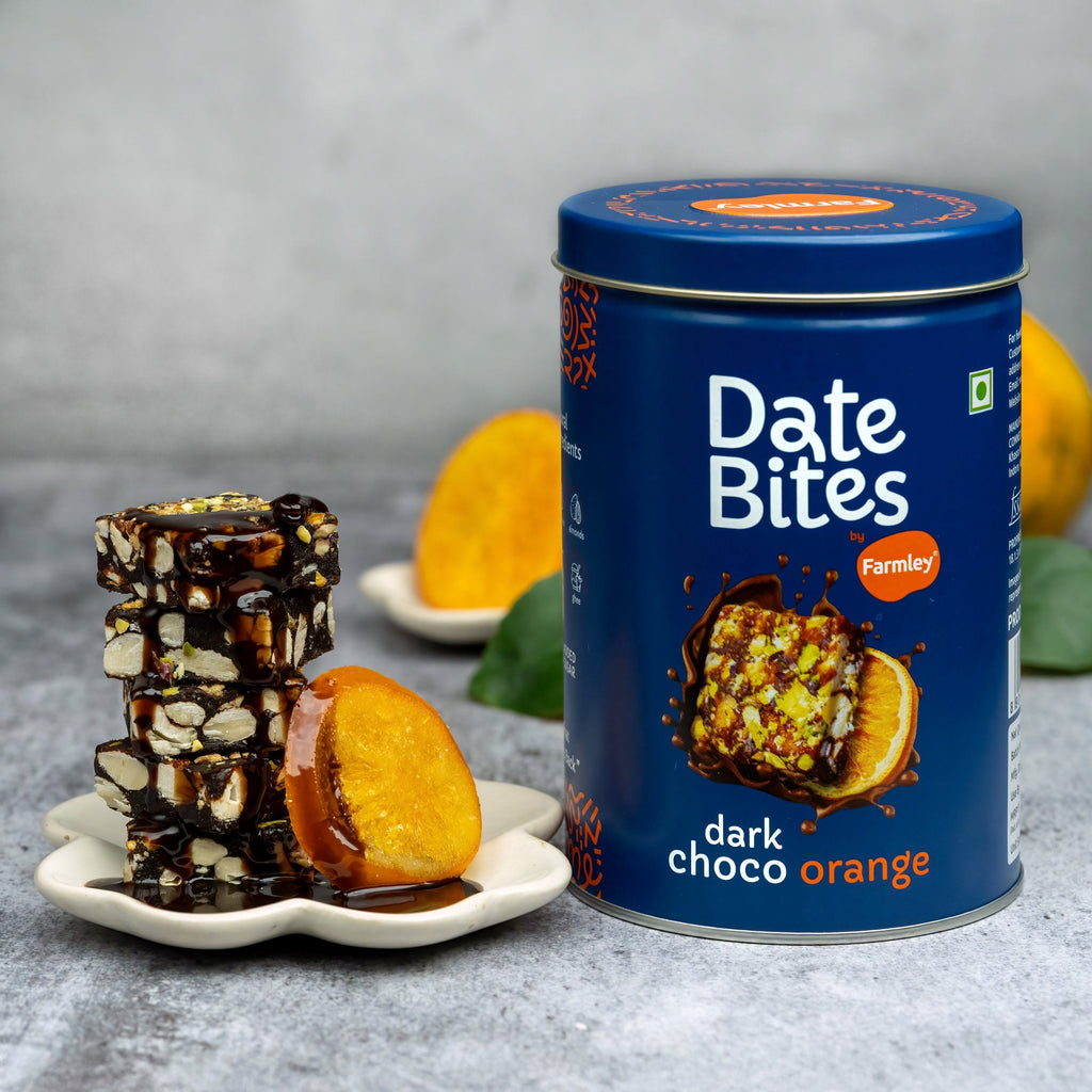 Farmley Date Bites Dark Choco Orange - No Added Sugar | Grocsy