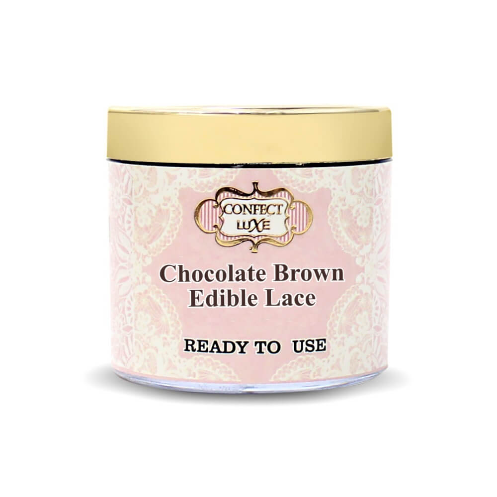 Confect Chocolate Brown | Edible Lace | Grocsy