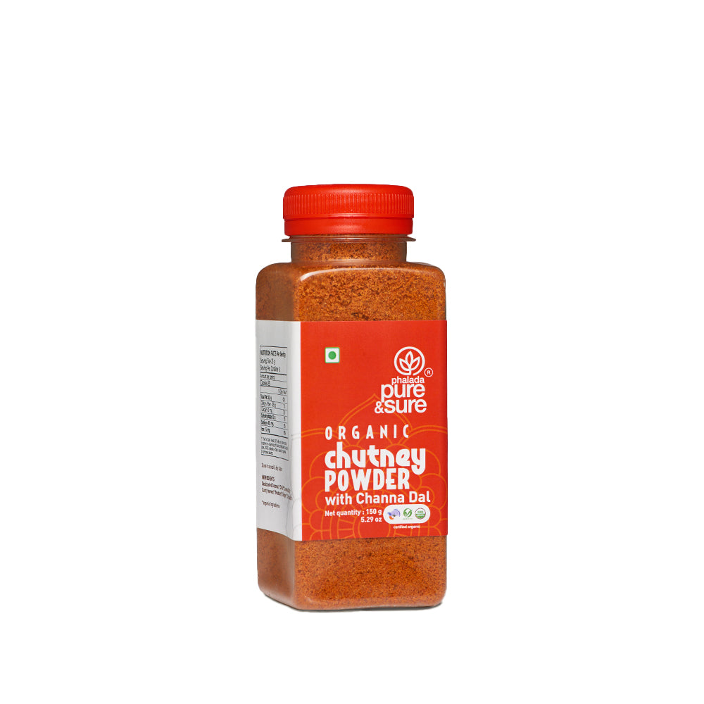 Pure & Sure Organic Chutney Powder - Channa dal | Grocsy