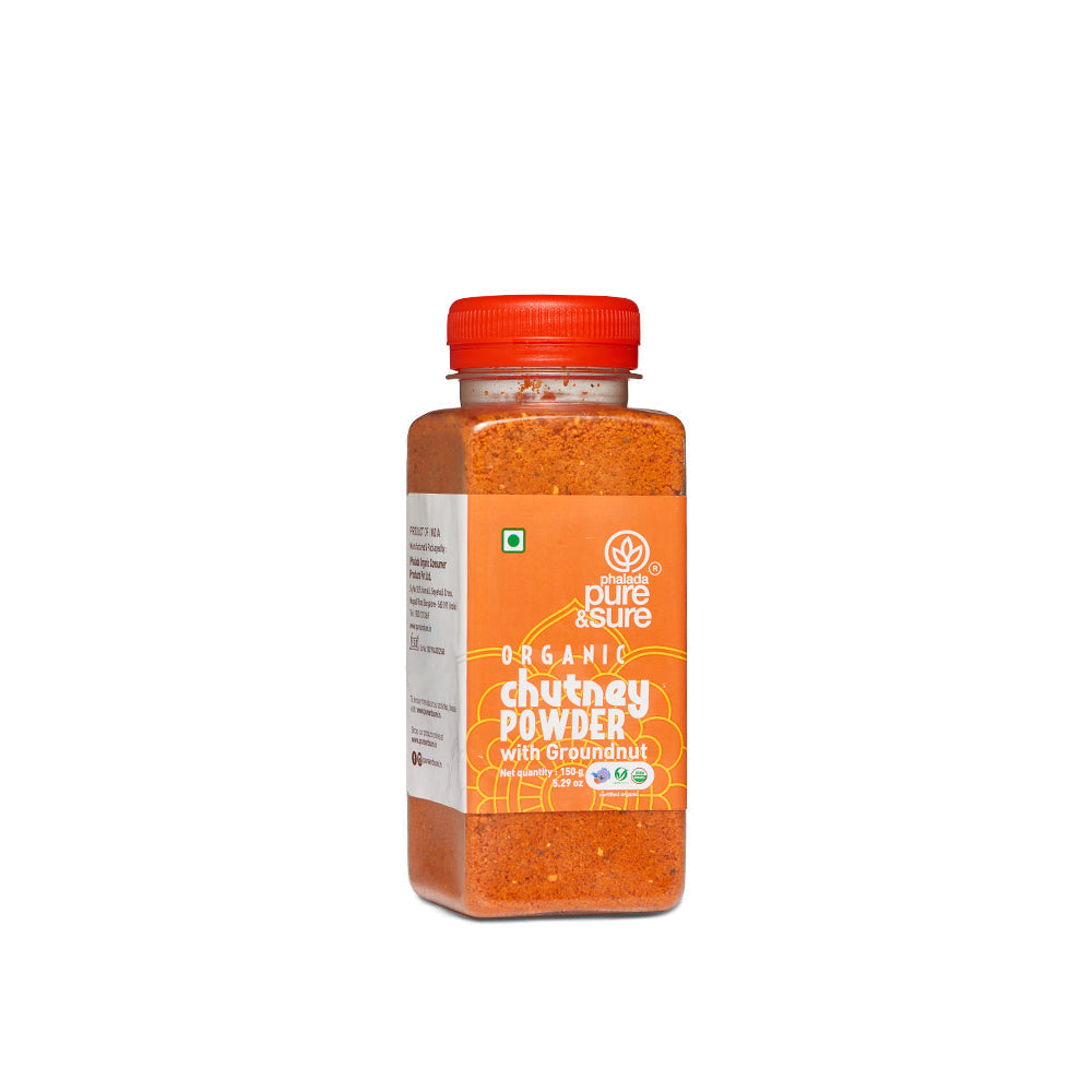 Pure & Sure Organic Chutney Powder - Groundnut | Grocsy