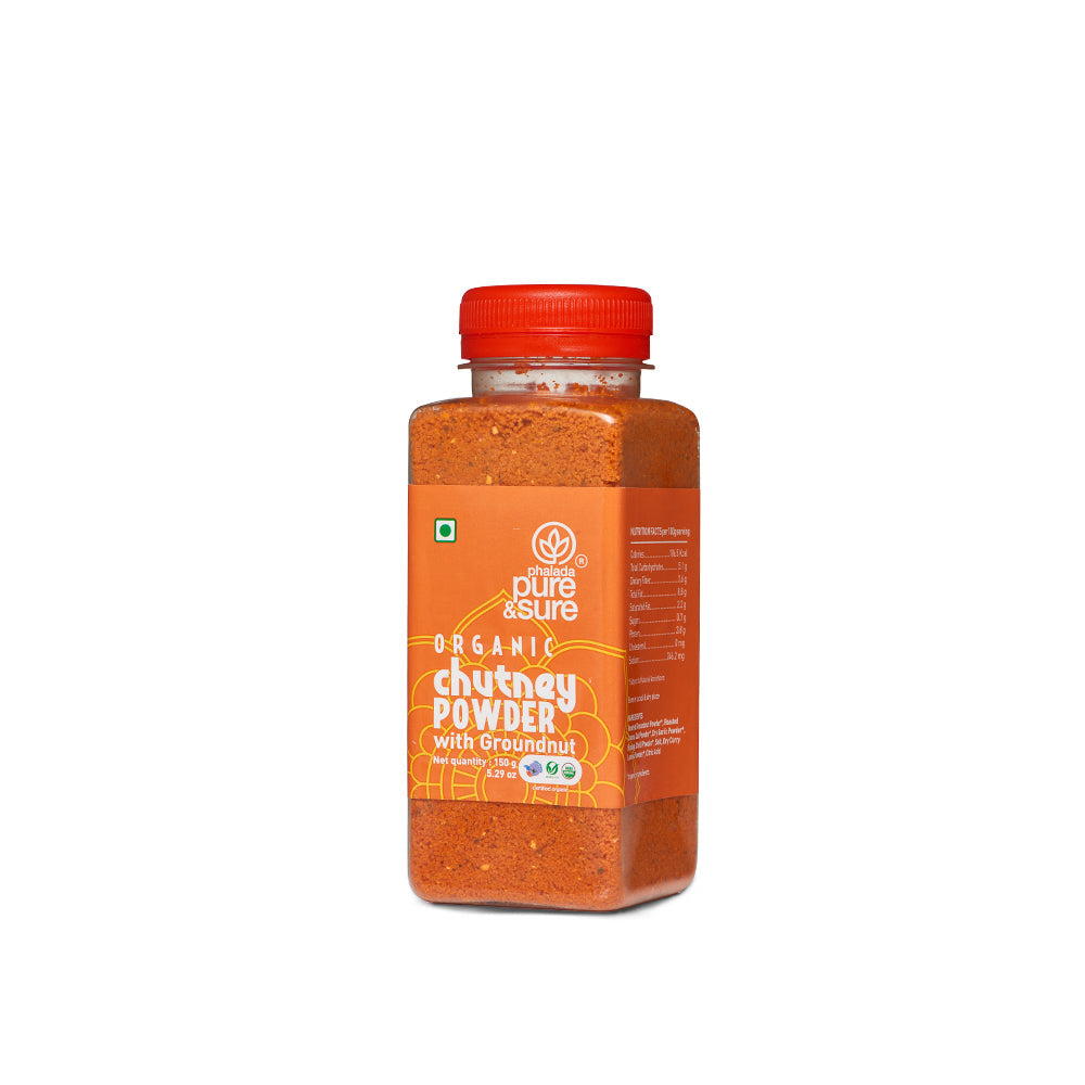 Pure & Sure Organic Chutney Powder - Groundnut | Grocsy