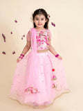 Joban Fashion Girl's Baby Pink Color Lehenga Choli | Grocsy
