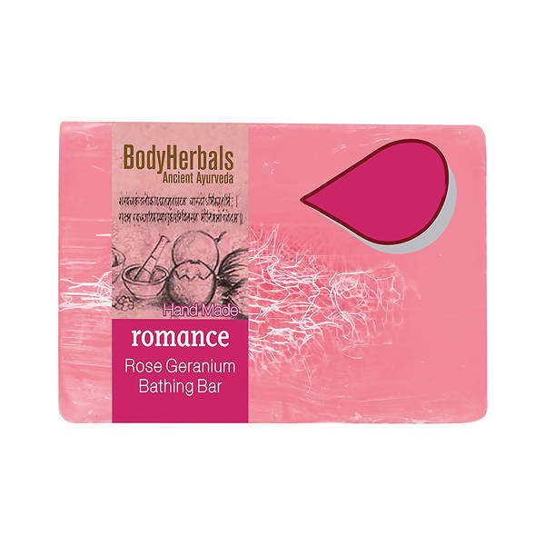 Bodyherbals Romance, Hand Made Rose & Geranium Bathing Bar | Grocsy