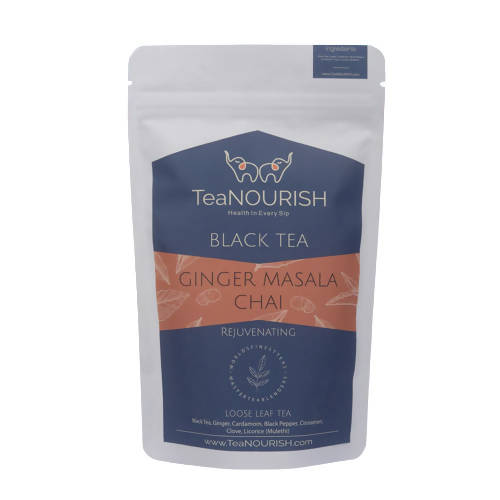 TeaNourish Ginger Masala Black Tea | Grocsy