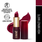 Lakme Forever Matte Lipstick, Made With French Rose Oil - Red Crimson | Grocsy