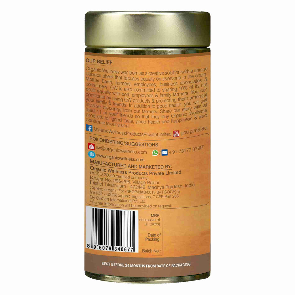 Organic Wellness Cinnamon Liquid Yoga Leaf Tea Tin Pack | Grocsy