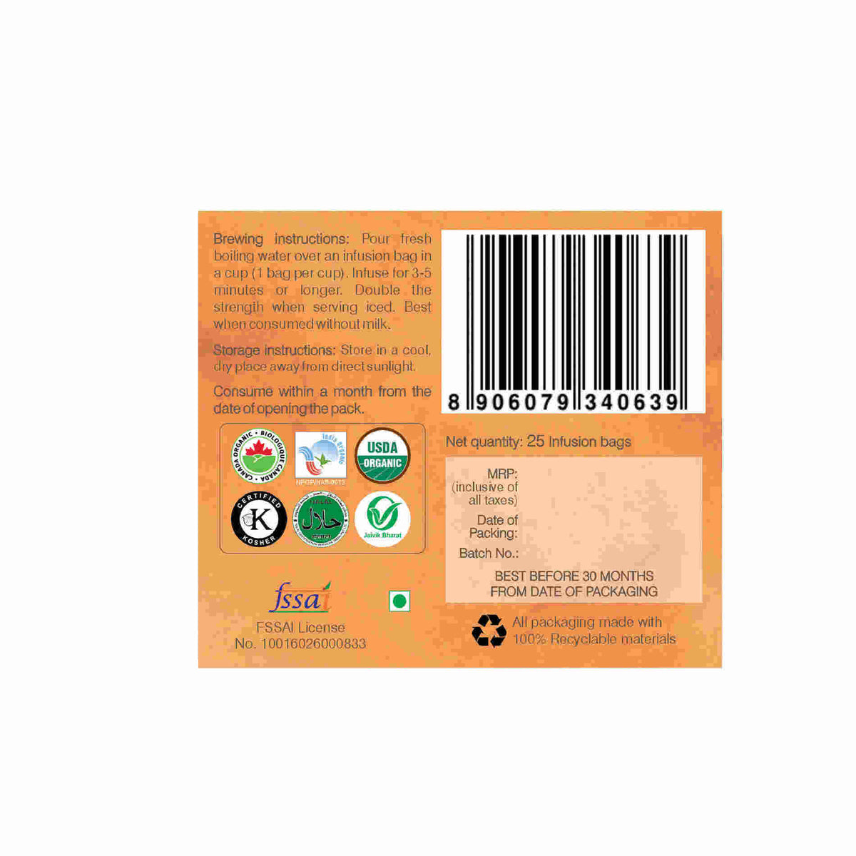 Organic Wellness Cinnamon Cleanse Teabags | Grocsy