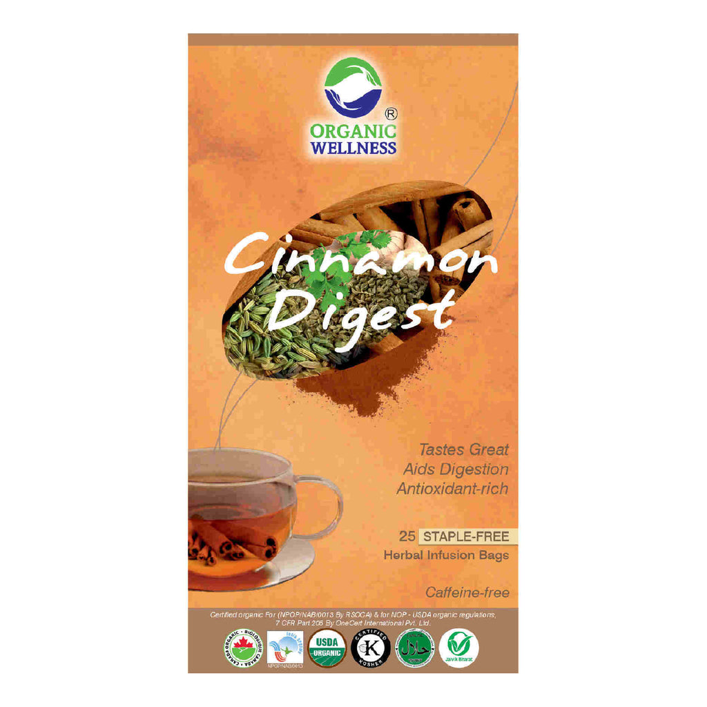 Organic Wellness Cinnamon Digest Teabags | Grocsy