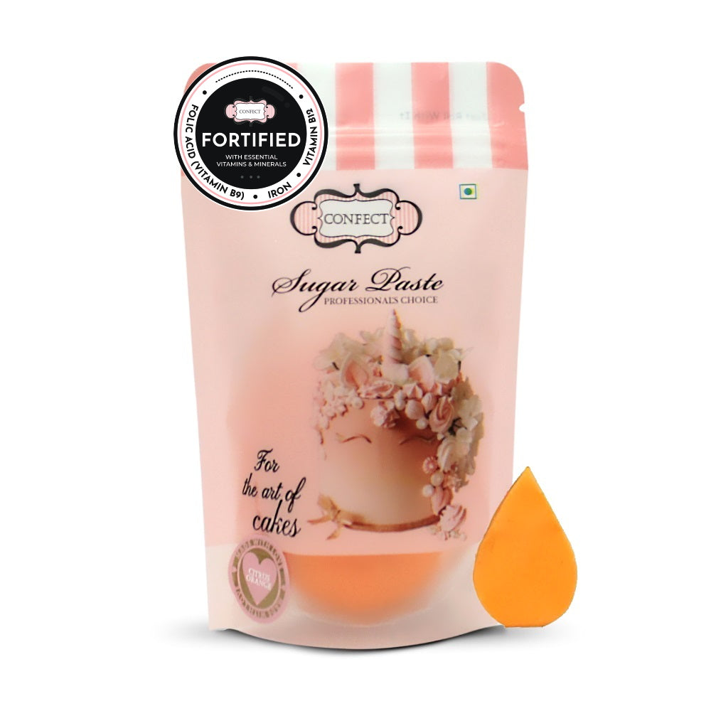 Confect Citrus Orange Fondant | Edible Nutritional Sugarpaste | Grocsy