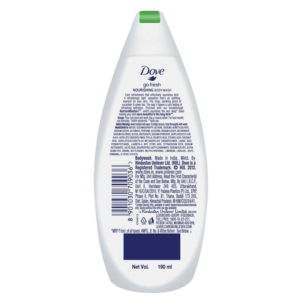 Dove Go Fresh Nourishing Body Wash  | Grocsy
