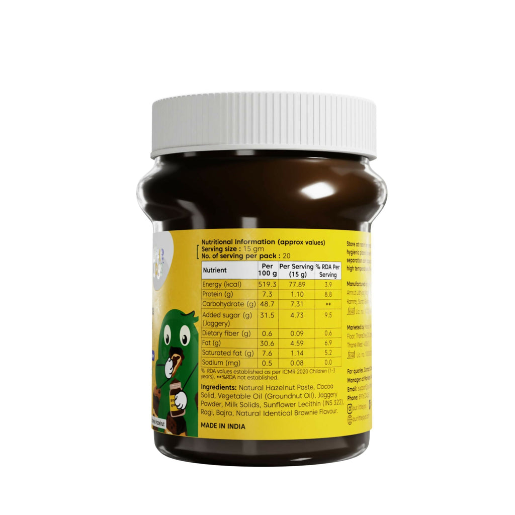 Little Joys Chocolate Spread for Kids With Hazelnut, Cocoa, Ragi & Bajra | Grocsy