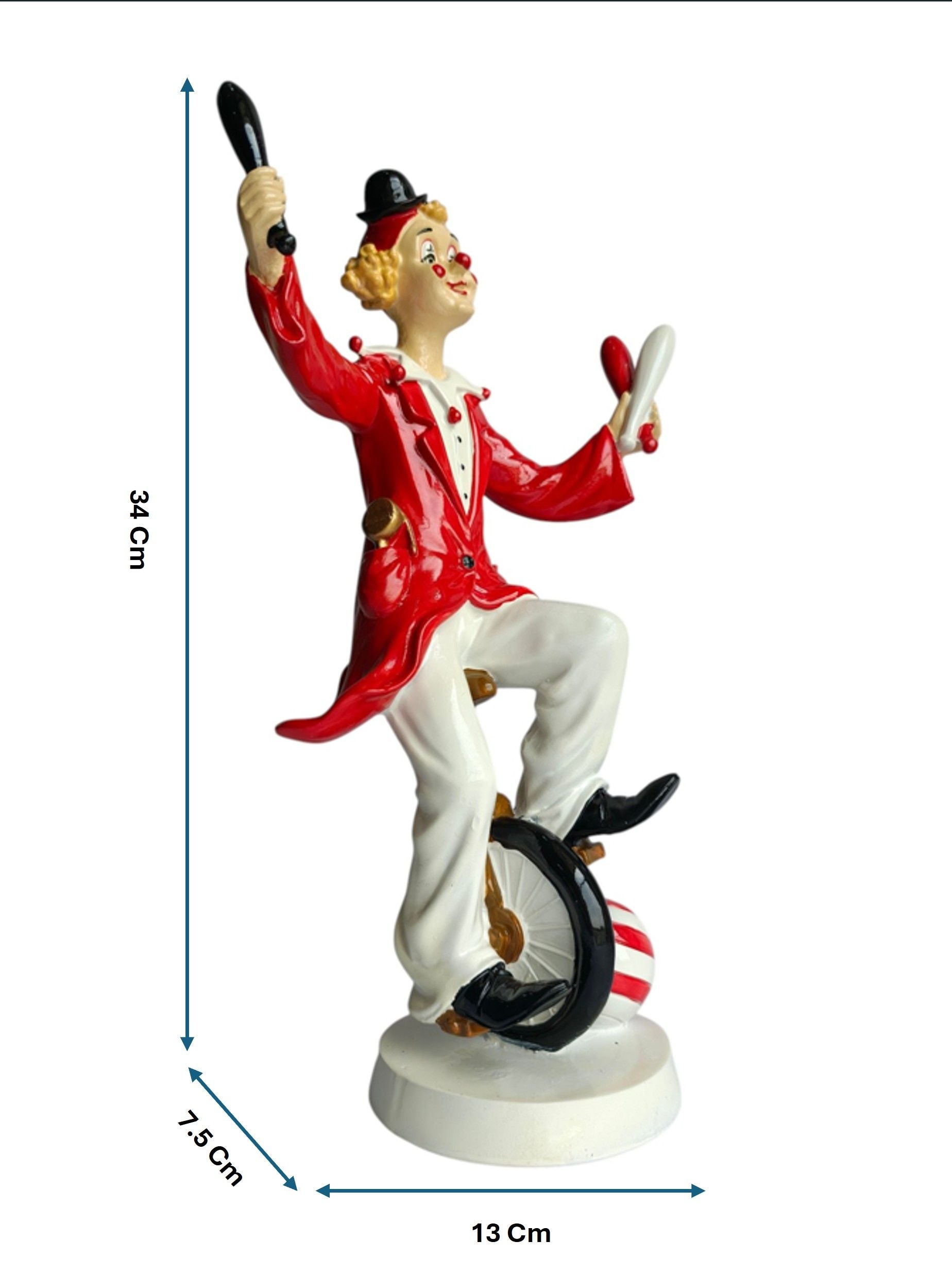 Sun Mun Decors Juggling Circus Clown Figurine | Grocsy