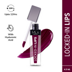 Mila Beaute 12 Hr Non-Transfer Locked-In Liquid Lipstick - Blackcurrant Cake | Grocsy