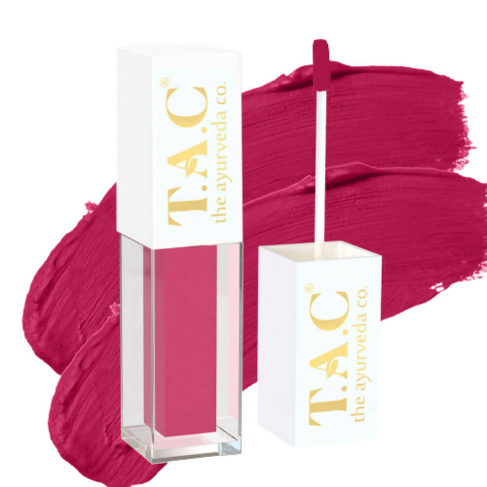 TAC - The Ayurveda Co. Liquid Matte Cosmic Pink Lipstick | Grocsy