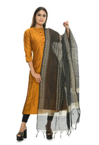 Mominos Fashion Moeza Handloom Cotton Black Dupatta For Women | Grocsy