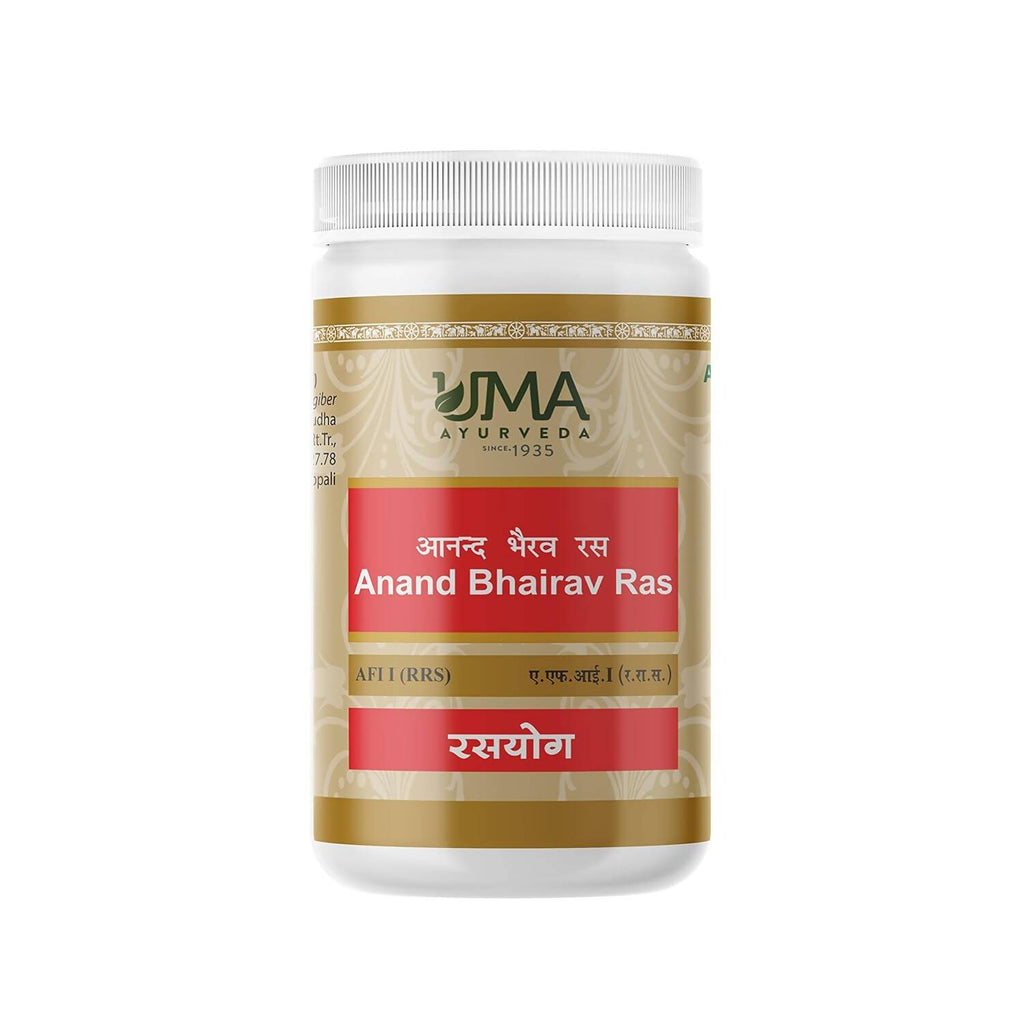 Uma Ayurveda Anand Bhairav Ras Tablets | Grocsy