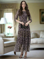 Souchii Printed Maxi Dress | Grocsy