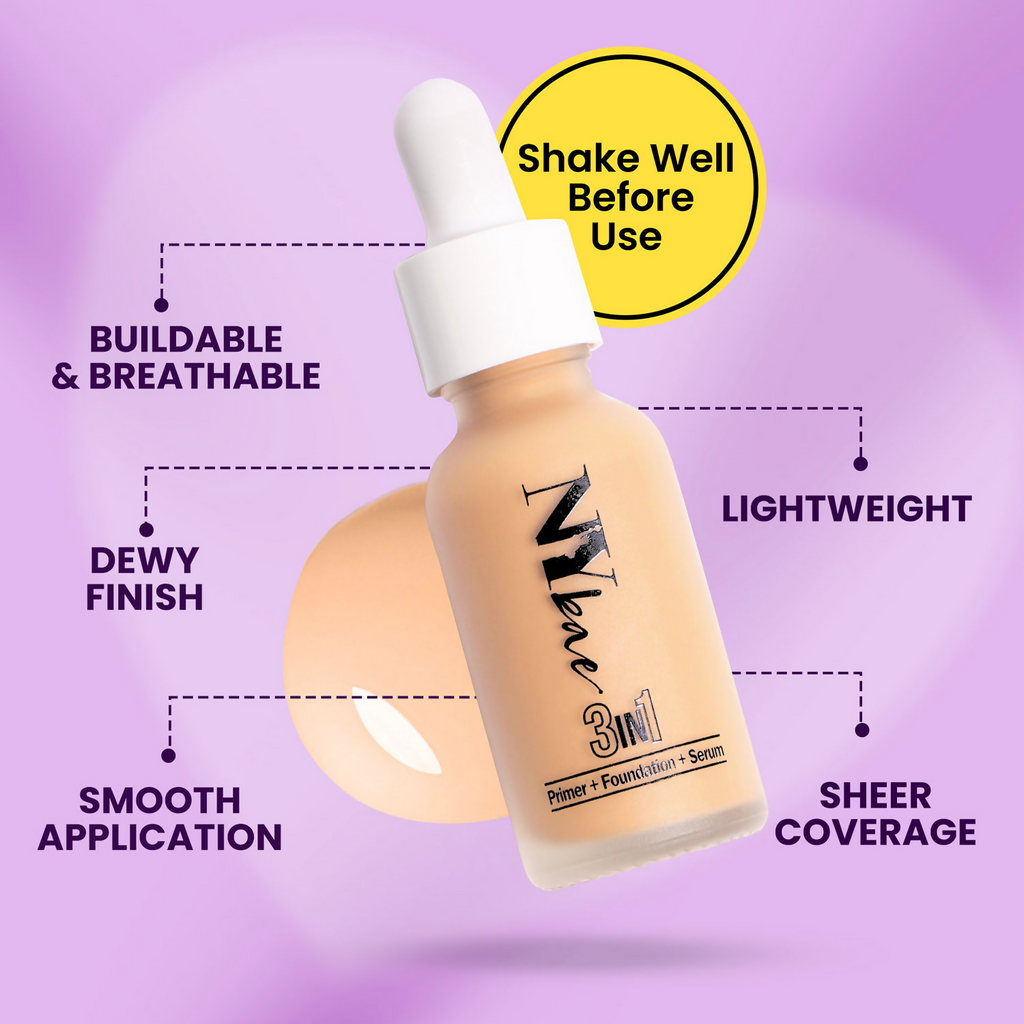 NY Bae 3 IN 1 Serum Foundation - Cool Vanilla 02 | Grocsy