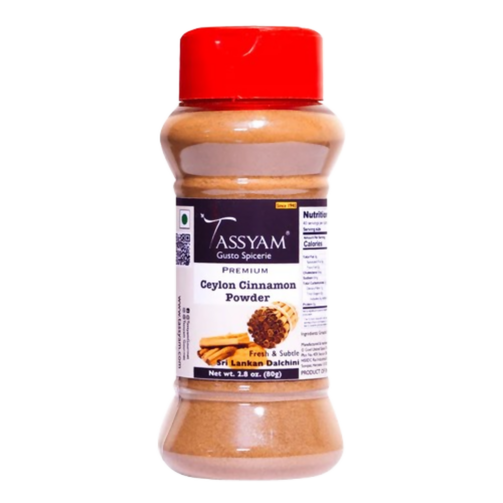 Tassyam Organics Premium Ceylon Cinnamon Powder | Grocsy