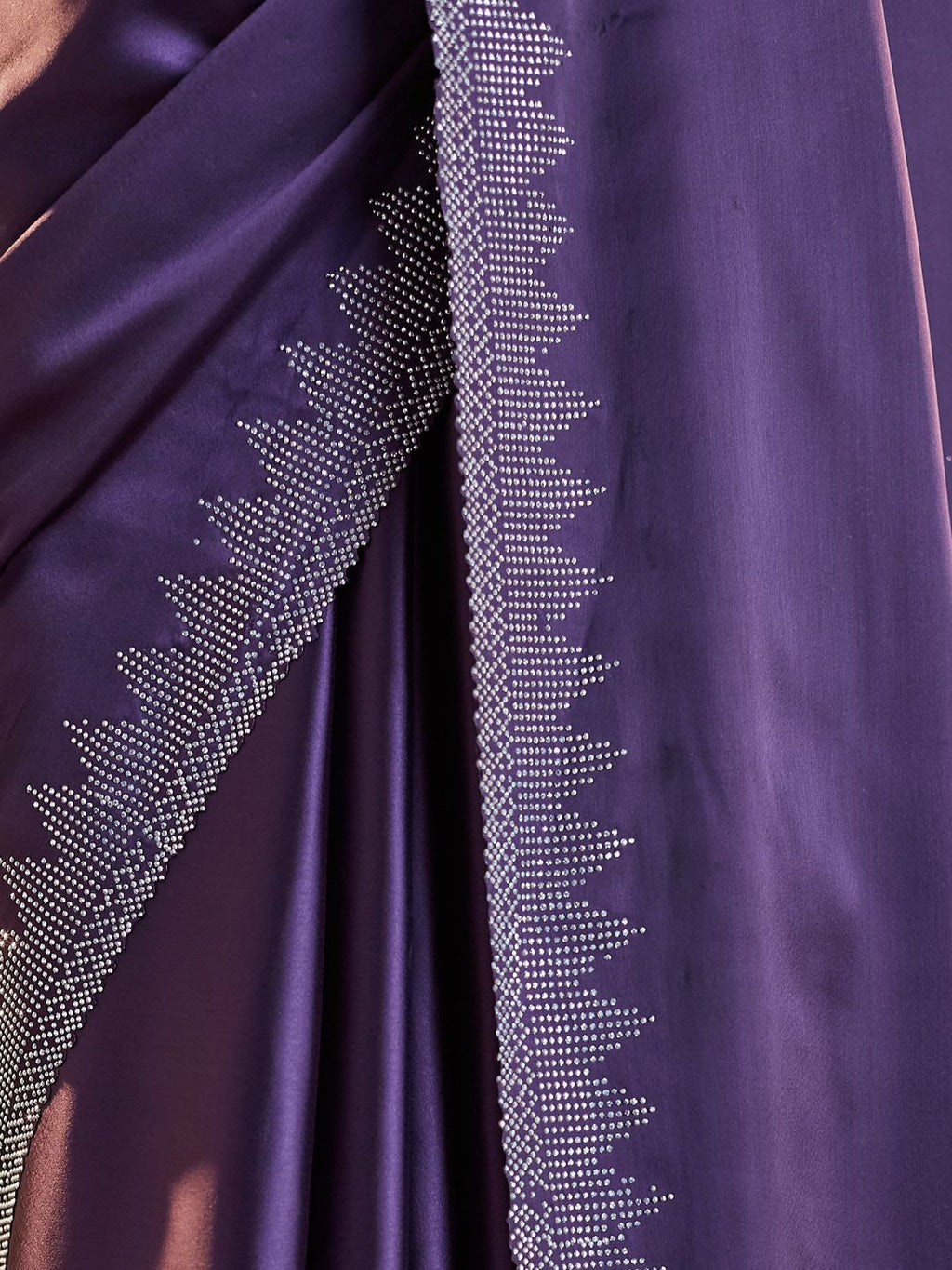 kasee Beads and Stones Satin Saree | Grocsy