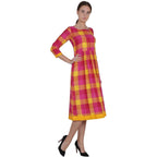 Kanoor Women's Multi Rayon Frock Style Kurti | Grocsy