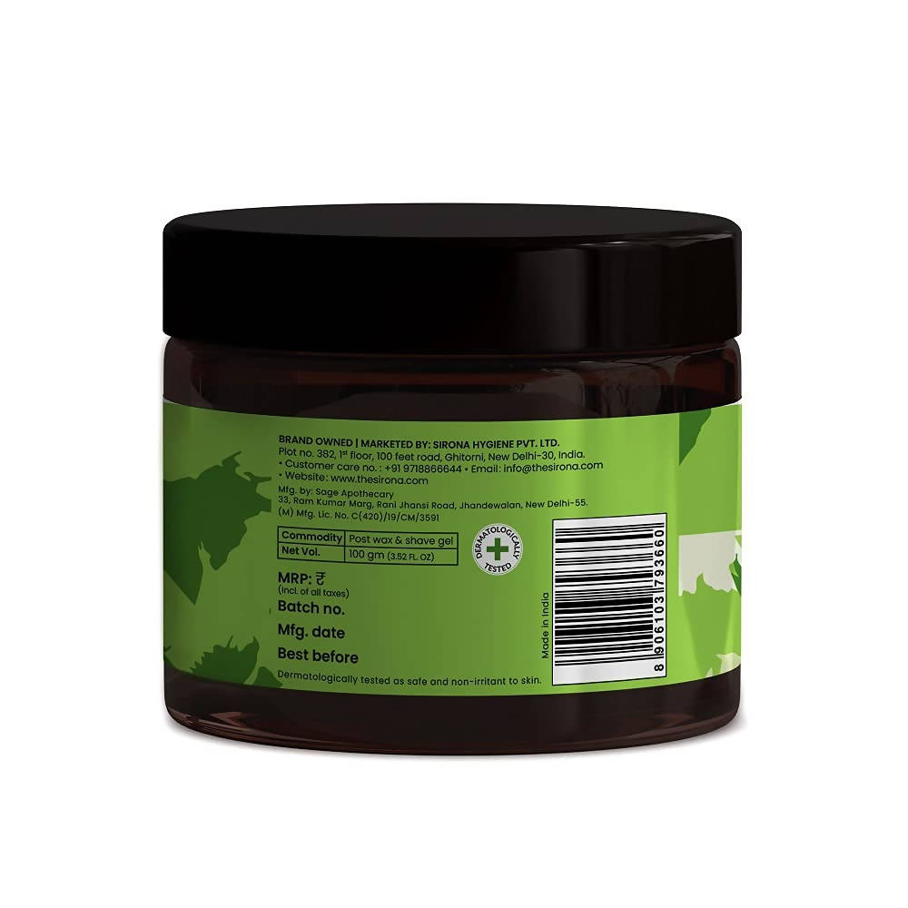 Sirona Aloe Vera Post Wax & Shave Gel | Grocsy
