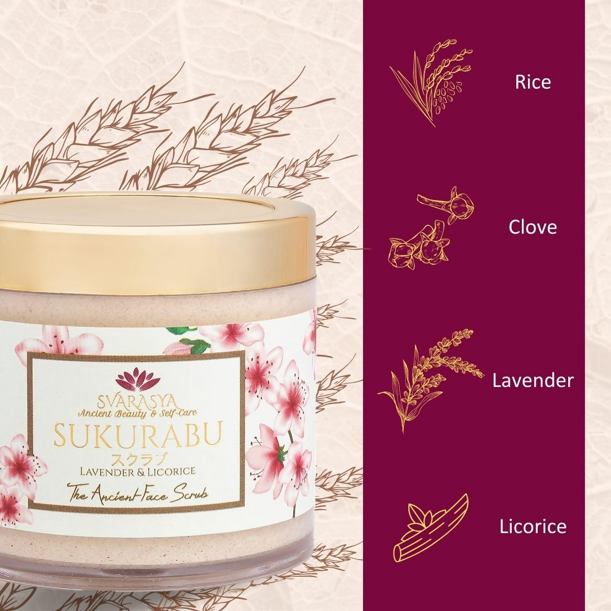 Svarasya Sukurabu The Ancient Face Scrub | Grocsy