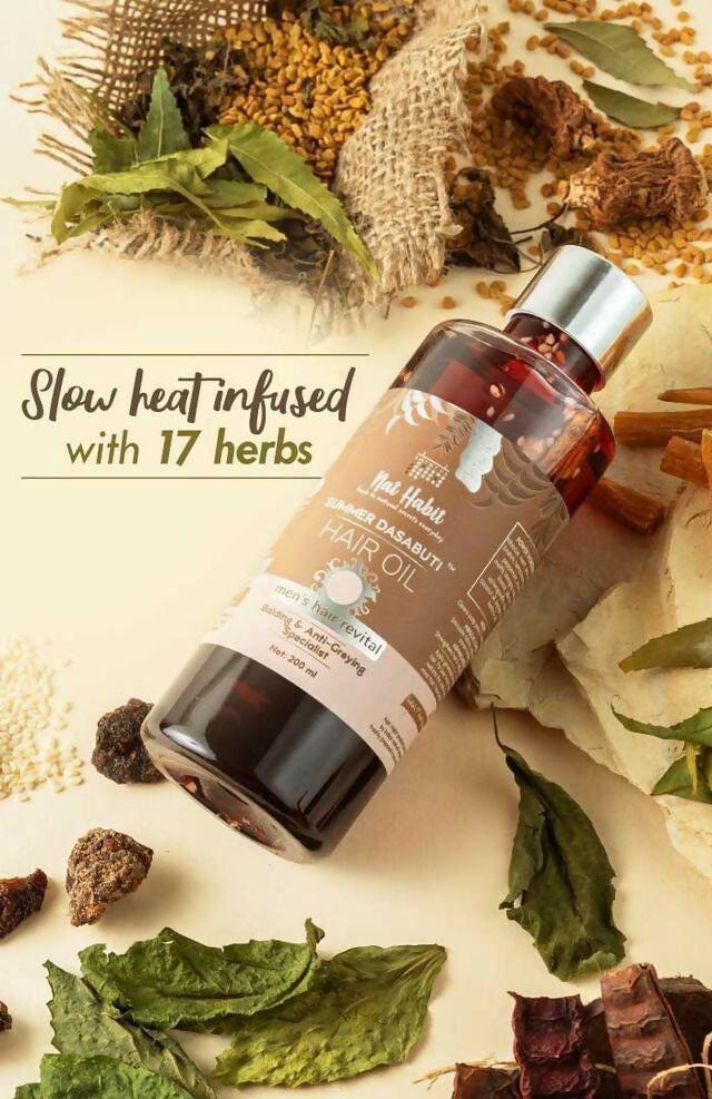 Nat Habit Men's Revital Summer Hair Oil | Grocsy