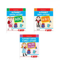 Cardinal Alphabet Letter Writing Book (Set of 3)|Alphabet Capital & Small Letter writing & Practice Book| Kindergarten Book for Kids Ages 3-6 Years | Grocsy