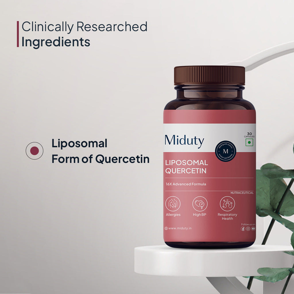 Miduty by Palak Notes Liposomal Quercetin Capsules | Grocsy