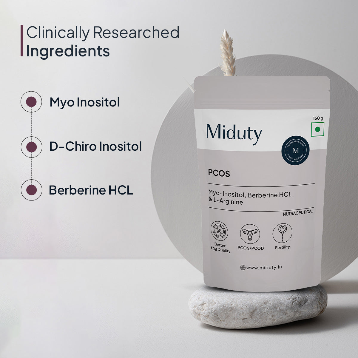 Miduty by Palak Notes PCOS Periods Fertility Powder | Grocsy