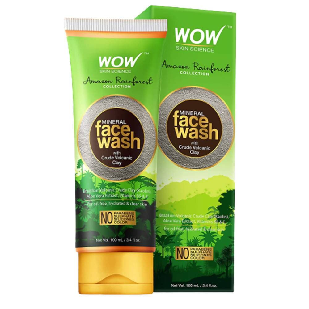 Wow Skin Science Mineral Face Wash with Crude Volcanic Clay | Grocsy