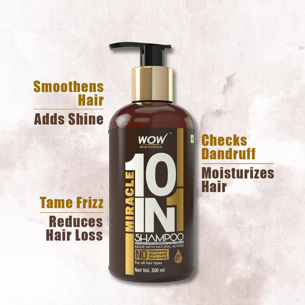 Wow Skin Science Miracle 10 in 1 Shampoo | Grocsy