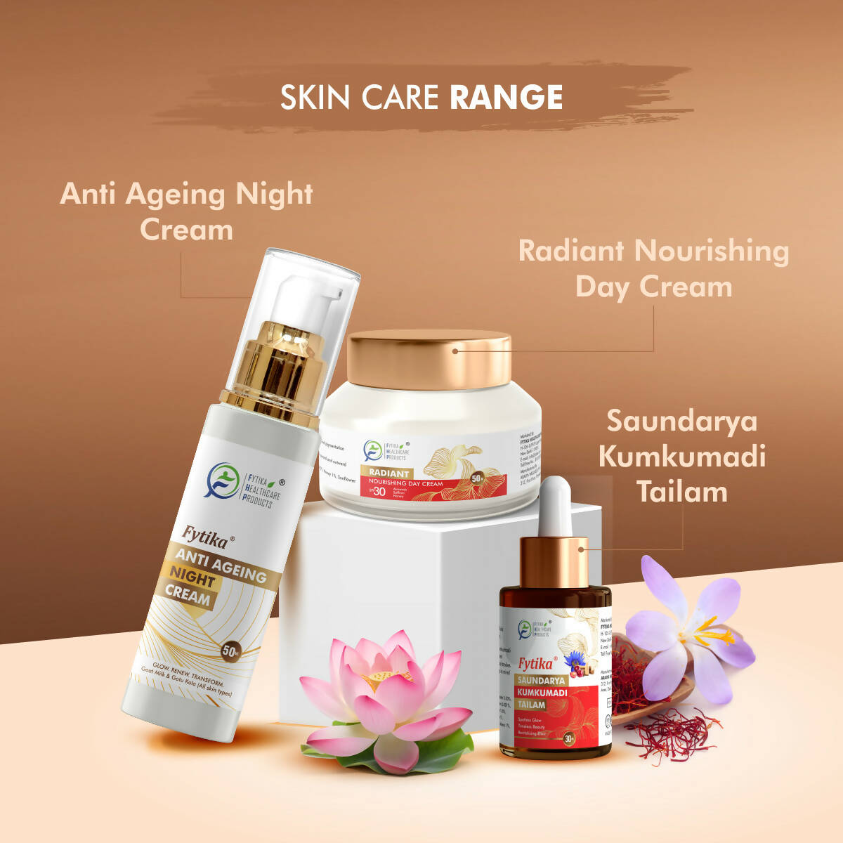 Fytika Anti-Aging Night Cream with Gotu Kola, Saffron and Lotus Flower Extract | Grocsy