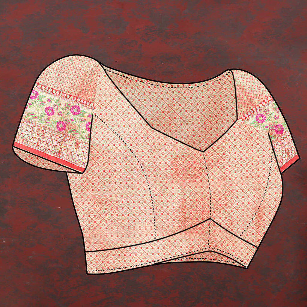 Lorenvalley Fashion Red Soft Silk Woven Design with Zari Weaving Leheriya Design Saree | Grocsy